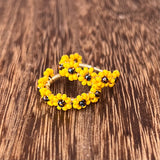 Beaded Daisy Hoopies
