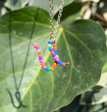 Beaded Initial Necklace