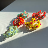 Crystal Daisy Hoopies - OOAK