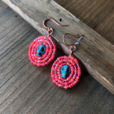 Small Dia De Los Muertos Beaded Earrings