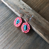 Tiny Dia De Los Muertos Beaded Earrings