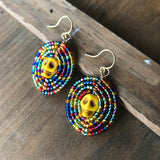 Medium Dia De Los Muertos Beaded Earrings
