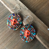 Medium Dia De Los Muertos Beaded Earrings