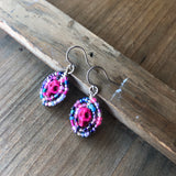 Tiny Dia De Los Muertos Beaded Earrings
