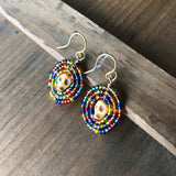 Small Dia De Los Muertos Beaded Earrings
