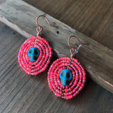 Medium Dia De Los Muertos Beaded Earrings