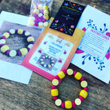 Pink Lemonade Beaded Stretch Bracelet Kit for Kids