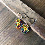 Tiny Dia De Los Muertos Beaded Earrings