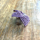 Large Beaded Flower Ring