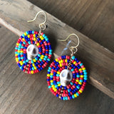 Medium Dia De Los Muertos Beaded Earrings