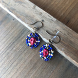Tiny Dia De Los Muertos Beaded Earrings
