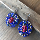 Medium Dia De Los Muertos Beaded Earrings