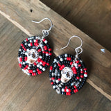 Medium Dia De Los Muertos Beaded Earrings