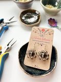 Gemstone Daisy Dangle Earrings