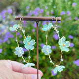 Fairy Flower Hoop Earrings