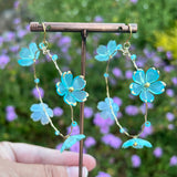 Fairy Flower Hoop Earrings