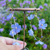 Fairy Flower Hoop Earrings