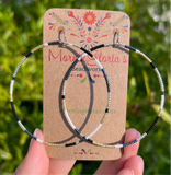 Color Block Hoop Earrings