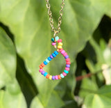Beaded Initial Necklace