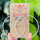 Luna Moon Beaded Hoops