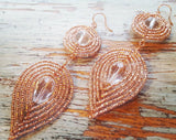 Double Layer Glamour Beaded Earrings