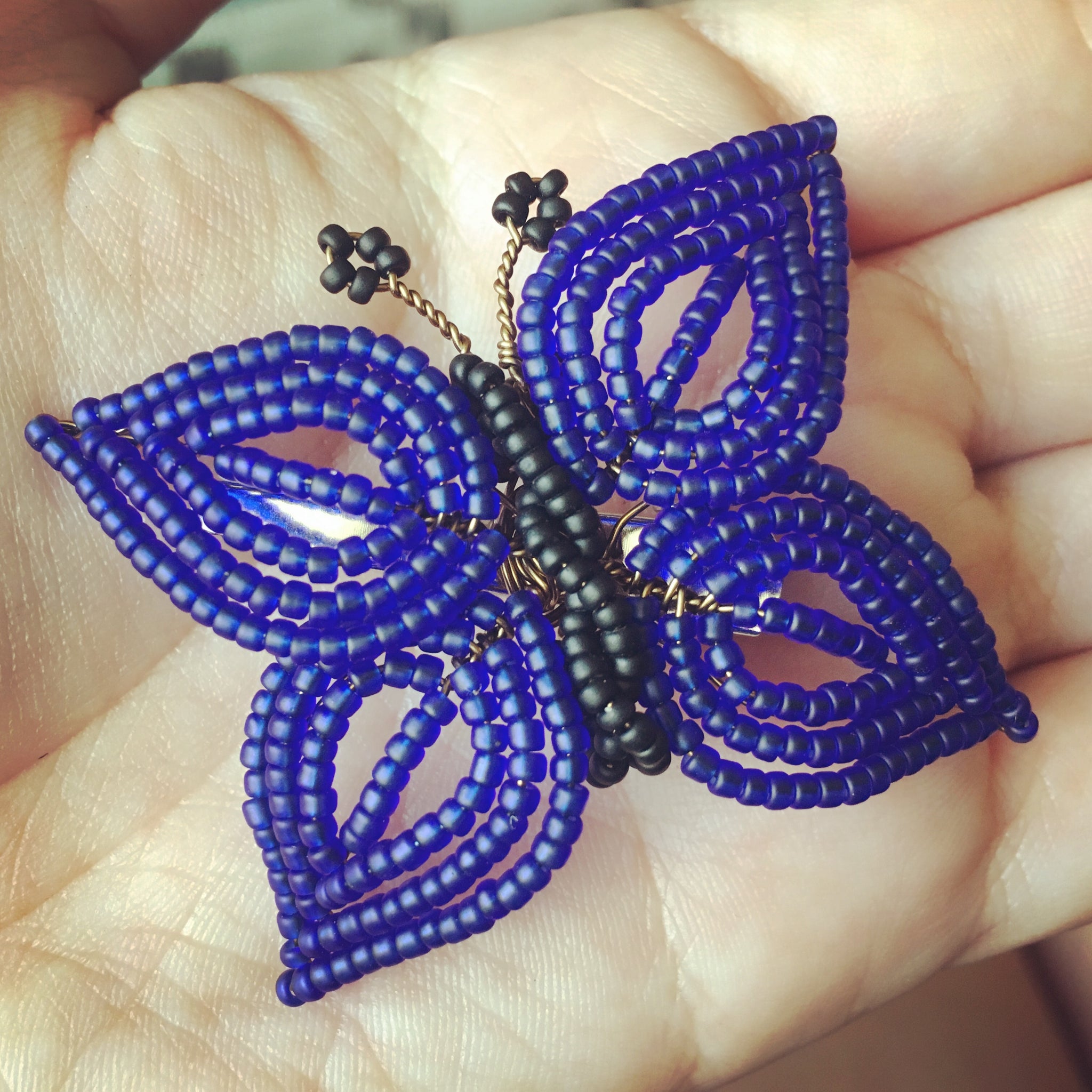 Beaded Butterfly Hair Piece and Brooch Pin – MorninGloria