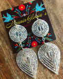 Double Layer Glamour Beaded Earrings
