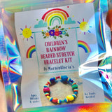 Children’s Rainbow Beaded Stretch Bracelet Kit
