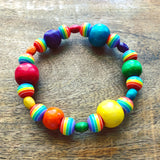 Children’s Rainbow Beaded Stretch Bracelet Kit
