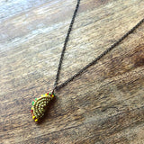 Teeny Tiny Beaded Taco Necklace
